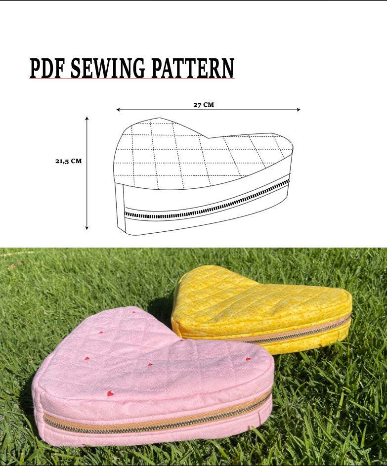 Love Makeup Bag Sewing Pattern