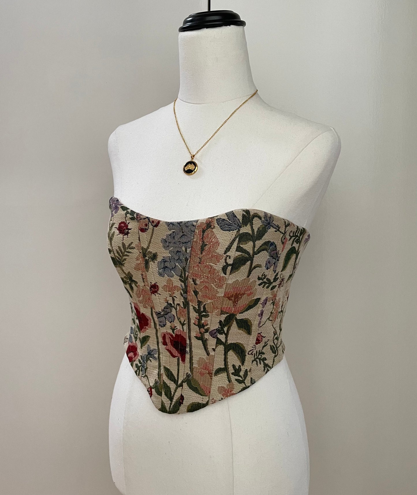 Flowery Tapestry Corset